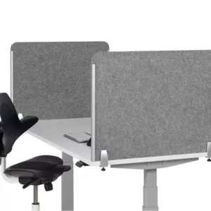 BakkerElkhuizen BE Safety Screen Tischtrennwand seitlich, grau
