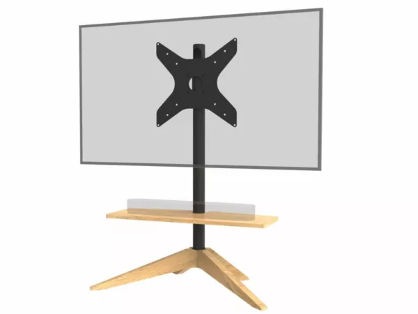 Cavus CROSS TV St?nder 32-65 Zoll, S?ule 1200 mm, Eiche