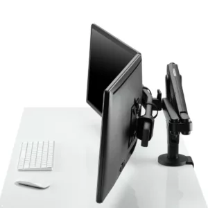 CBS Ollin Monitorhalterung f?r 2 Monitore mit Tischklemme, schwarz