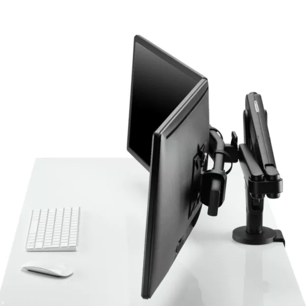 CBS Ollin Monitorhalterung f?r 2 Monitore mit Tischklemme, schwarz