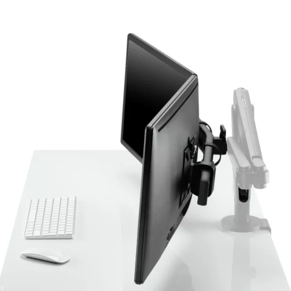 CBS Ollin Monitorhalterung f?r 2 Monitore mit Tischklemme, silber