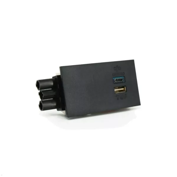 Dataflex Bento Desktop Locker Zubeh?r USB A/C Ladestation 30W (26.103), schwarz