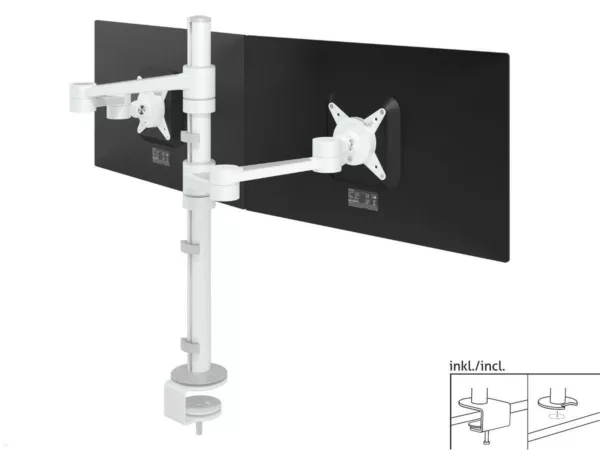 Dataflex Viewlite Dual Monitor Tischhalterung (58.140), wei?