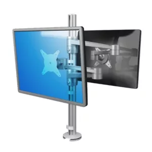 Dataflex Viewlite 2-fach Monitor Tischhalterung (58.142), silber