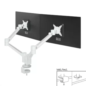 Dataflex Viewlite Plus Monitor Tischhalterung f?r 2 Monitore, wei? (58.650)