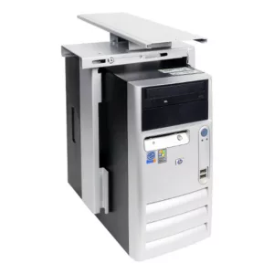 Dataflex Viewmate PC Halterung unter/an dem Tisch ausziehbar (32.322) silber