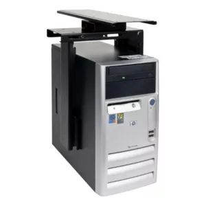 Dataflex Viewmate PC Halterung unter/an dem Tisch  ausziehbar (32.323) schwarz