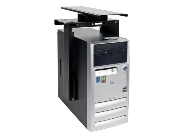 Dataflex Viewmate PC Halterung unter/an dem Tisch  ausziehbar (32.323) schwarz