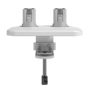 Dataflex Viewprime Zubeh?r Dual Tischklemme f?r 2 Monitorhalter (65.920), wei?