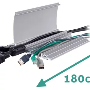 Dataflex Kabelbr?cke aufklappbar Alu 180cm silber (31.432)