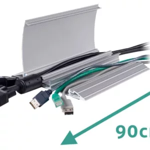 Dataflex Kabelbr?cke aufklappbar Alu 90cm silber (31.412)