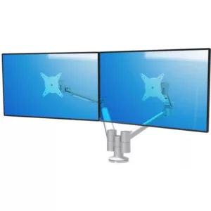 Dataflex Viewlite Plus 2-fach Monitor Tischhalterung, silber (58.652)