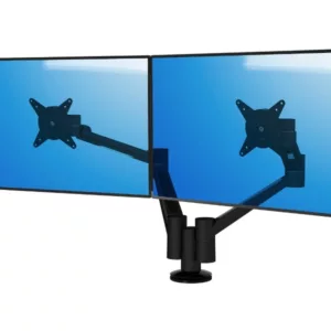 Dataflex Viewlite Plus 2-fach Monitor Tischhalterung, schwarz (58.653)