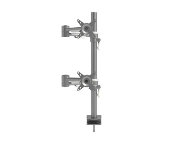 Dataflex Viewmate Monitorhalterung f?r 2 Monitore ?bereinander (52.682) silber