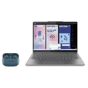 Lenovo Yoga 7 2-in-1 14" (U7-32GB-1TB) + Earbuds Intel® Core™ Ultra 7 258V Prozessor (LPE-Kerne bis zu 3,70 GHz P-Kerne bis zu 4,80 GHz / 32 GB MOP)/Windows 11 Home 64/1 TB SSD M.2 2242 PCIe 4.0 TLC