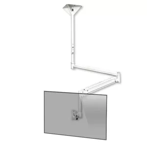 Edbak Praxis Monitor Deckenhalterung mit Schwenkarm, wei? (MSA01w-B)