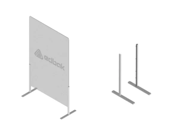 Edbak ProScreen Acrylglas Kassenbereich Schutzscheibe S, Standfu?