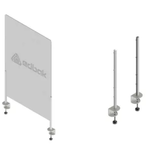 Edbak ProScreen Acrylglas Kassenbereich Schutzscheibe S, Tischklemme