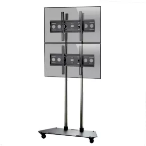 Edbak TR3 mobiler Monitorst?nder f?r 2 Displays ?bereinander bis 60 Zoll