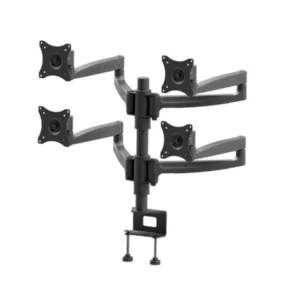 Edbak DM141 Monitorhalterung f?r 4 Monitore bis 27 Zoll, schwarz