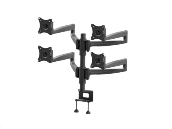 Edbak DM141 Monitorhalterung f?r 4 Monitore bis 27 Zoll, schwarz