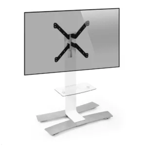 Erard WILL 1050 L mobiler TV Standfu? mit Ablage bis 65 Zoll, wei?