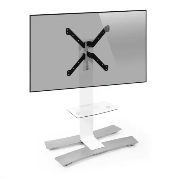 Erard WILL 1050 L mobiler TV Standfu? mit Ablage bis 65 Zoll, wei?