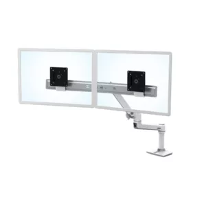 Ergotron LX Dual Tisch Monitorhalterung f?r USM Tisch, wei? (46-490-217)