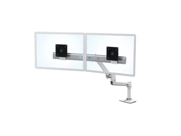 Ergotron LX Dual Tisch Monitorhalterung f?r USM Tisch, wei? (46-490-217)