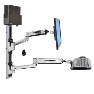 Ergotron LX Steh-Sitz Wandmontagesystem, schwarz (45-359-026)