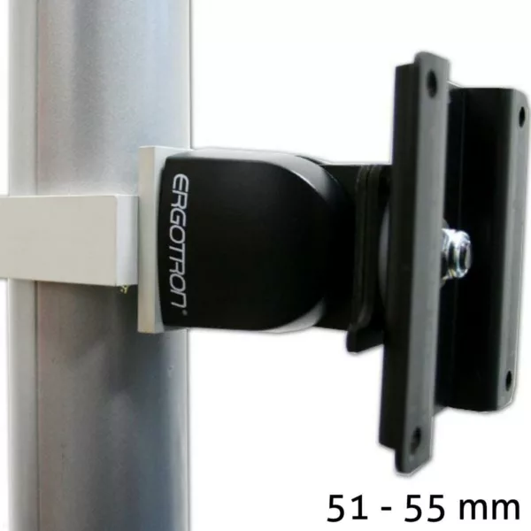 Ergotron Serie 100 Single Monitorhalterung f?r Rohre / S?ulen 51-55 mm