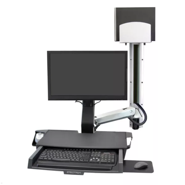 Ergotron SV-Kombisystem Wand f?r Monitor, PC, Tastatur, poliertes Alu (45-595-02...