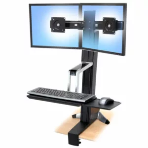 Ergotron WorkFit-S Dual Monitorhalter (33-341-200)