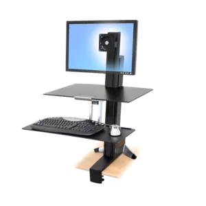 Ergotron WorkFit-S HD mit Arbeitsfl?che, schwarz (33-351-200)