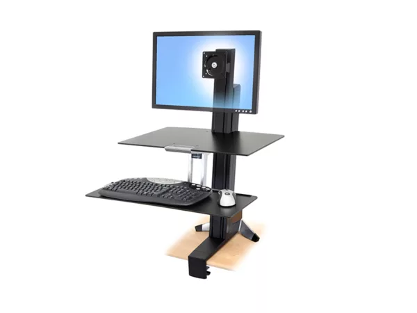Ergotron WorkFit-S HD mit Arbeitsfl?che, schwarz (33-351-200)