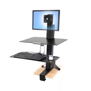 Ergotron WorkFit-S LD mit Arbeitsfl?che (33-350-200), schwarz