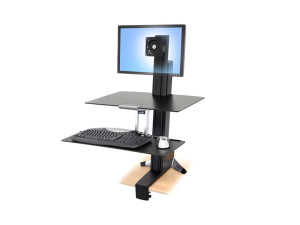 Ergotron WorkFit-S LD mit Arbeitsfl?che (33-350-200), schwarz