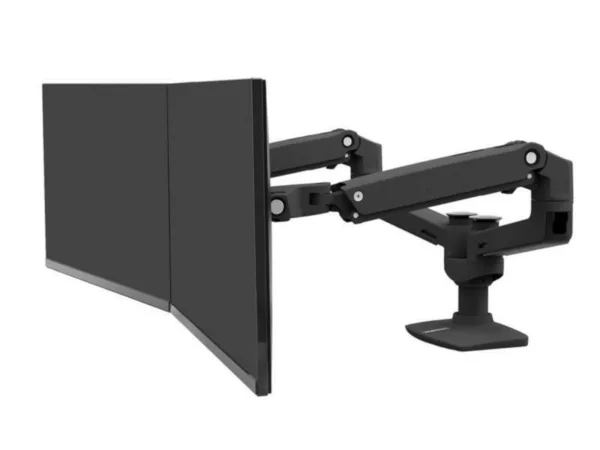 Ergotron LX Monitorhalterung f?r 2 Monitore nebeneinander schwarz (45-245-224)