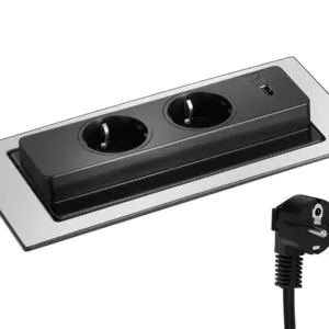 EVOLine BackFlip Standard 2x Steckdose mit USB-Charger