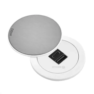 EVOline One USB-Charger A/C mit Deckel wei?, Edelstahleinleger