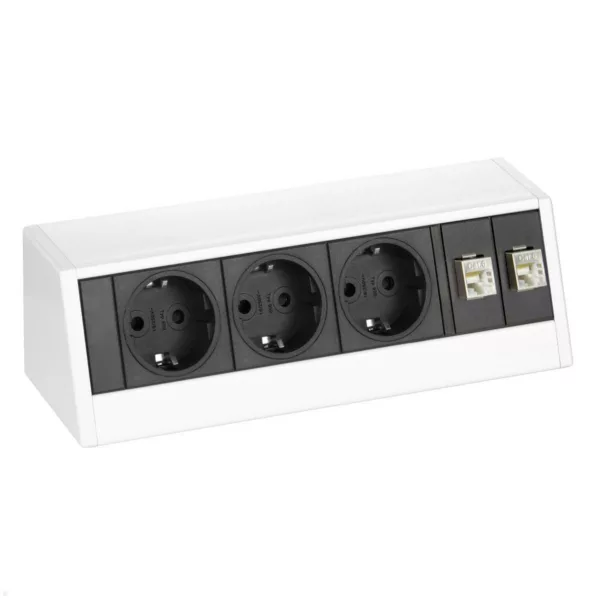 EVOline R-Dock Data Small 3-fach Steckdose, wei?
