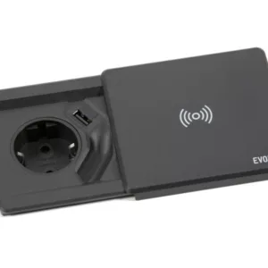 EVOline Square80 mit Qi-Ladefunktion ohne Datenanschluss schwarz