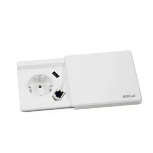 EVOline Square80 ohne Qi-Ladefunktion mit CAT6 Buchse wei?