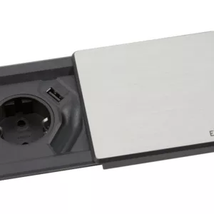 EVOline Square80 ohne Qi-Ladefunktion ohne Datenanschluss Edelstahl