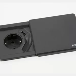 EVOline Square80 ohne Qi-Ladefunktion ohne Datenanschluss schwarz