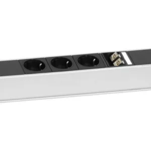 EVOline U-Dock Data small 3x Steckdose ohne Befestigungswinkel, silber