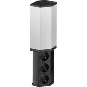 EVOline V-Port Tischanschlussfeld 3-fach Steckdose