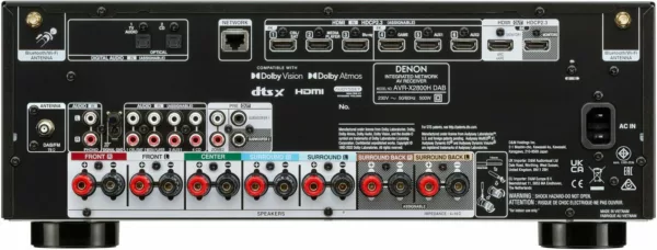 Denon AVR-X2800H DAB AV-Receiver 7.2 (Bluetooth, LAN (Ethernet), WLAN, mit DAB) – Bild 5