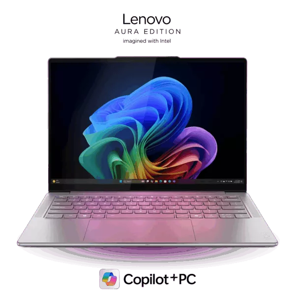 Lenovo Yoga Slim 7i Aura Edition Gen 10 (14", Intel) Intel® Core™ Ultra 5 226V Prozessor (LPE-Kerne bis zu 3,50 GHz P-Kerne bis zu 4,50 GHz / 16 GB MOP)/Windows 11 Home 64/512 GB SSD M.2 2242 PCIe 4.0 TLC