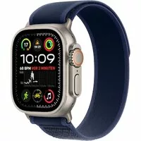 Apple Watch Ultra 2 LTE 49mm Titanium Natur Gehäuse mit blauem Trail Armband – M/L